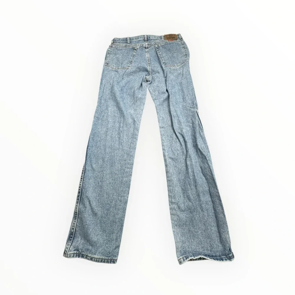 Wrangler Jeans Mens 32x31 Blue Straight Leg Denim High Rise‎ Classic 5-Pocket